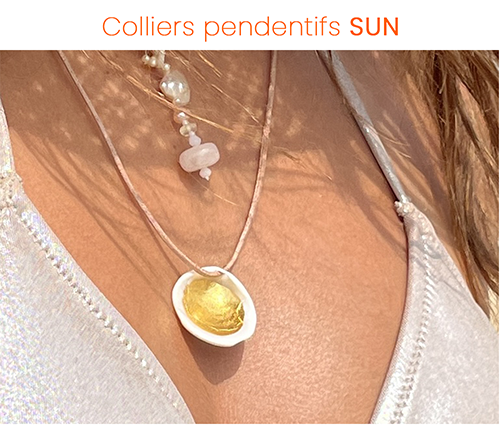 Collier pendentif SUN